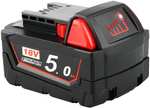 Batterie Waitley compatible Milwaukee M18 - 5.0Ah, 18V (Vendeur tiers)
