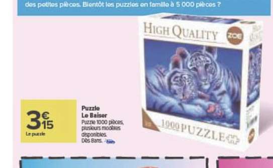Puzzle High Quality - différents modèles, 1000 pièces