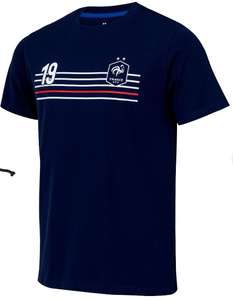 T-shirt enfant/ado football équipe de France FFF, flocage Kante Pogba ou Benzema (6 à 14ans)