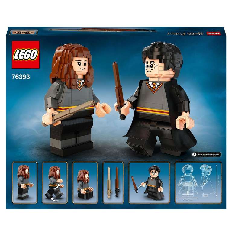 Lot de 2 figurines à construire Lego Harry Potter 76393 - Harry Potter et Hermione Granger