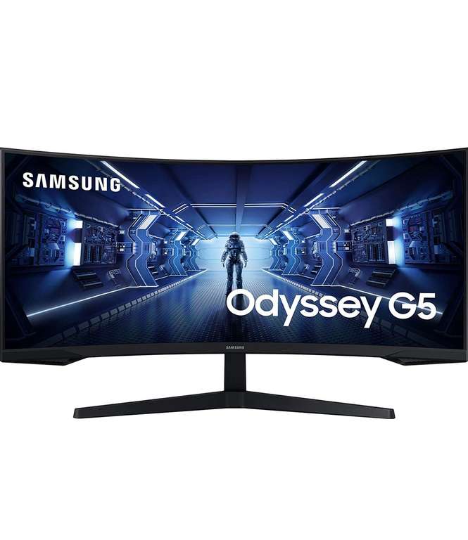 Ecran PC 34" Samsung Odyssey G5 (C34G55) - incurvé (1000R), 3440x1440p (UWQHD), HDR10, Dalle VA, 165 Hz, 1 ms, FreeSync Premium, HDMI