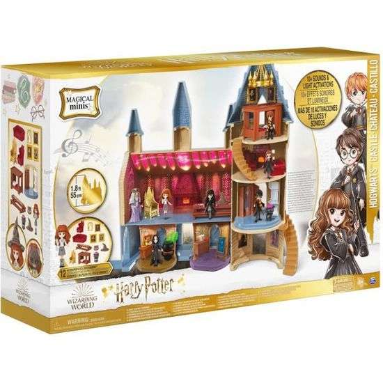 Château de Poudlard Magical Minis Harry Potter (6061842) - Figurine et 12 accessoires Sonore & lumineux (+15.46€ pour les clients CDAV)
