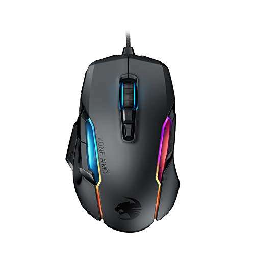 Souris gaming filaire Roccat Kone AIMO (Remastered) - RGB, noir