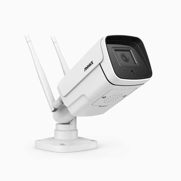 Caméra de surveillance WiFi ANNKE W300 - 2K, 3MP, IP66, Vision nocturne, Audio bidirectionnelle, Compatible Alexa