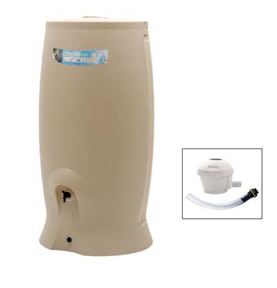 Récupérateur d'eau + Kit Collecteur universel RECUP'O - 500L, Beige (boutique-eda.com)