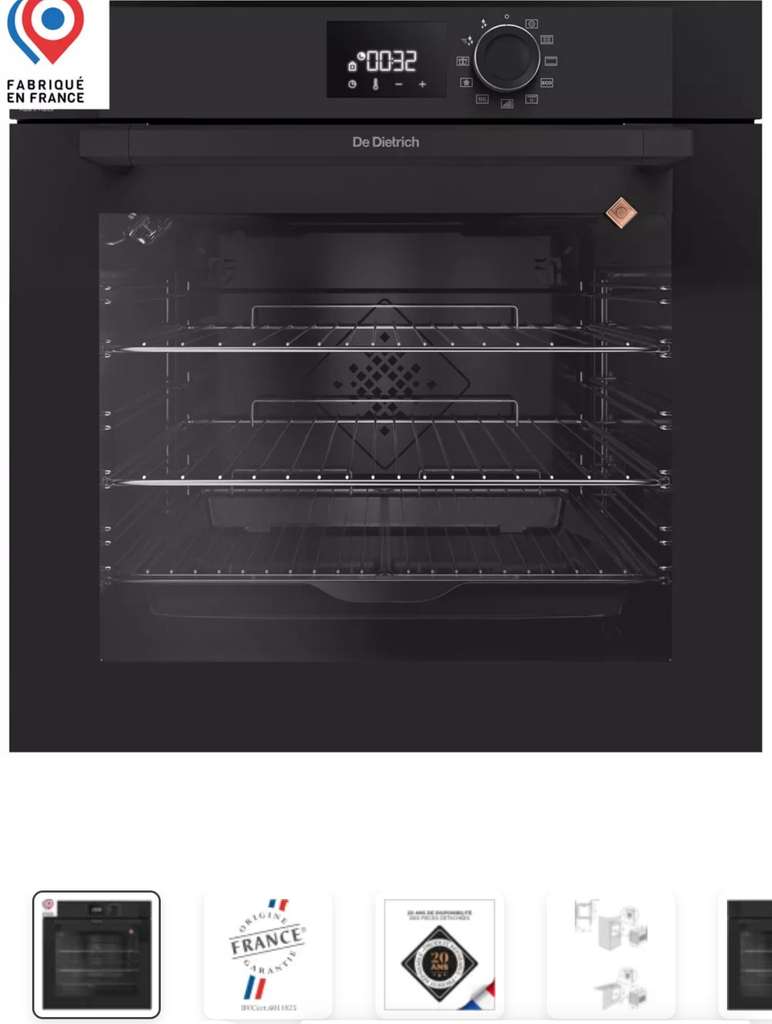 Four Encastrable Pyrolyse De Dietrich DOP7230A, 73L – Dealabs.com