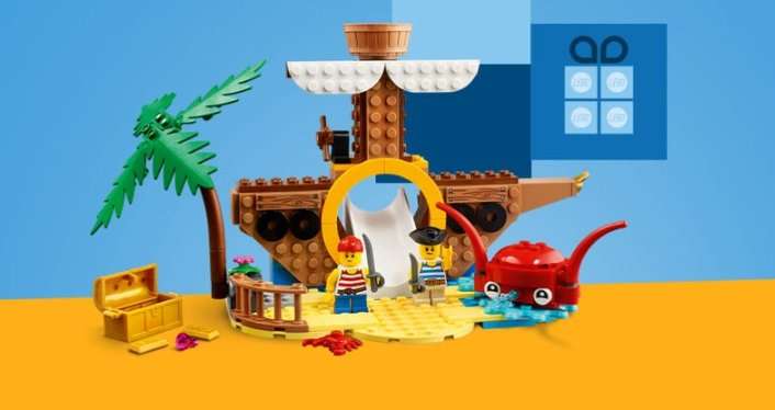 Jouet Lego Aire de jeux du bateau pirate offert dès 100€ d'achat et Parc d'attractions pour enfants offert dès 150€ d'achat