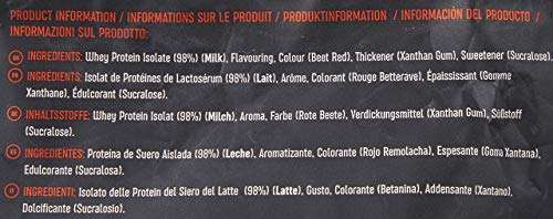 Paquet de Whey Premium Body Nutrition Isolate - 1kg, Goût fraise