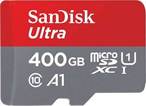 SanDisk Carte mémoire MicroSDXC Ultra (SDSQUAR-400G-GN6MA) 400 Go+ Adaptateur SD
