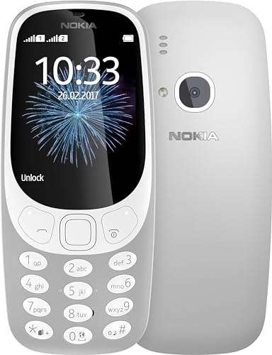 Téléphone Portable Nokia 3310 - GSM 900/1800 - Gris (Vendeur tiers)