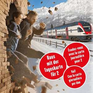 Voyages illimités sur une journée en Suisse pour 2 personnes (Frontaliers Suisse)