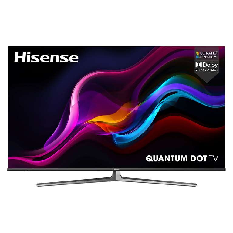 Sélection de TV QLED Hisense - Ex : 55" 55U8GQ - 4K, 100 Hz, HDR, Dolby Vision, HDMI 2.1, VRR & ALLM (+Jusqu'à 174.75€ en RP) - Via ODR 100€
