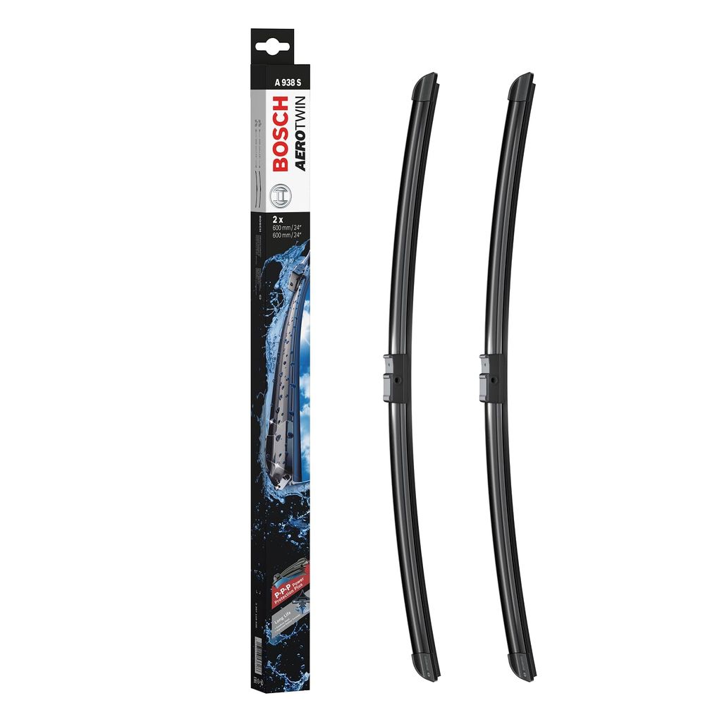 Paire de Balais d'essuie-glace Bosch Aerotwin Spoiler A938S - Longueur: 650 mm / 500 mm