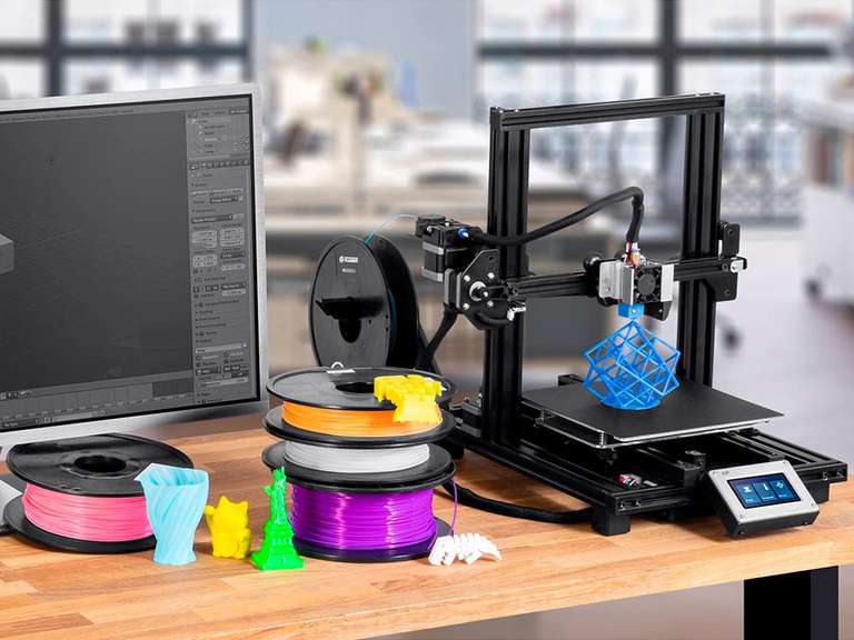 Imprimante 3D Monoprice MP10 Mini - Plateau chauffant amovible, Volume d'impression 200 x 200 x 180 mm