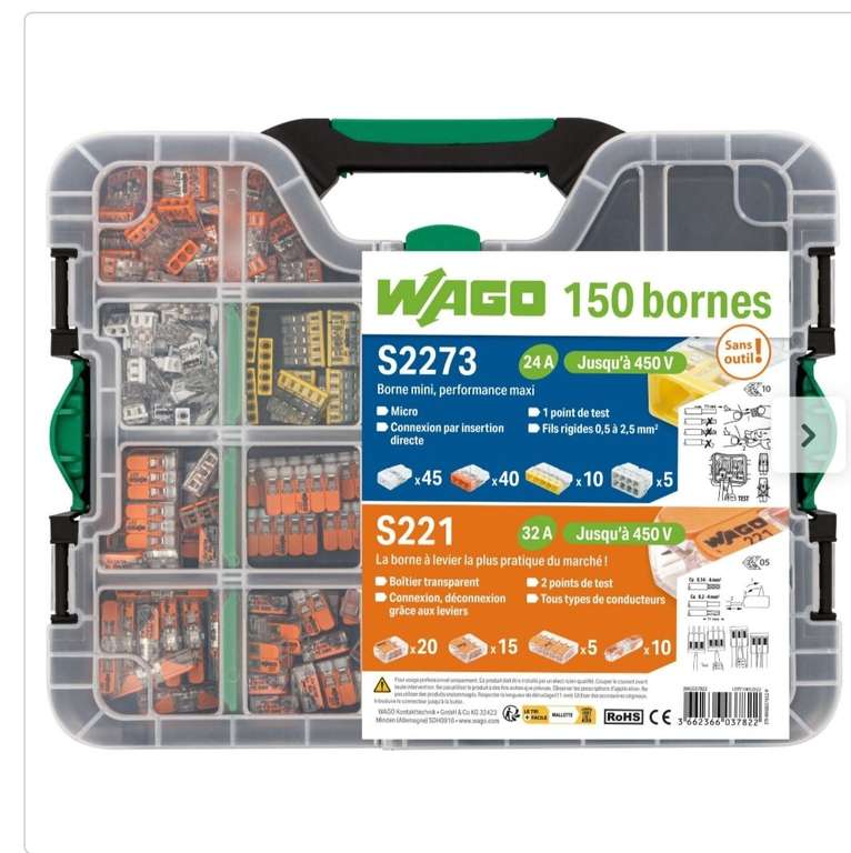 Mallette de bornes et dominos Wago - 150 bornes S2273 et S221 - Lille (59)