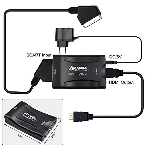 Adaptateur Peritel => HDMI Amanka (Vendeur Tiers - via coupon)
