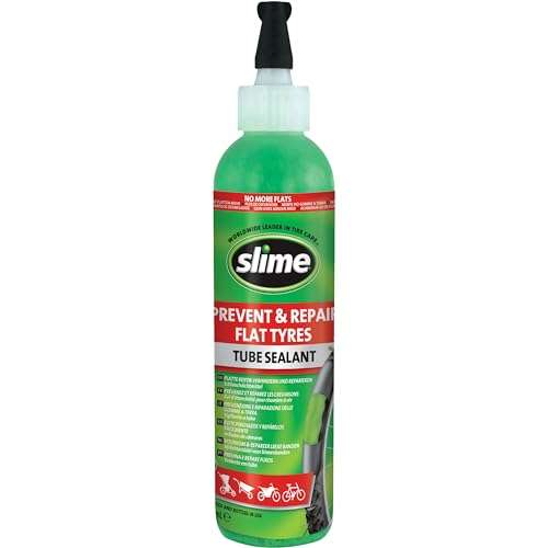 Produit Anti-crevaison pour Vélo Slime Prévention et Réparation Chambre à Air Non Toxique Écologique 237 ml