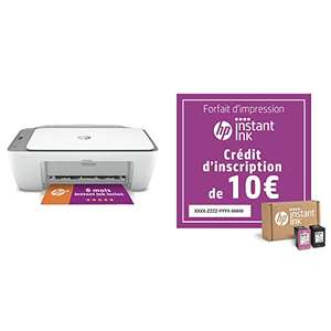 Imprimante Tout en Un HP DeskJet 2720e + carte de 10€ Instant Ink