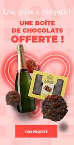 Une boîte de chocolats offerte pour l'achat d'une bouteille de Champagne - Lidl-Vins.fr