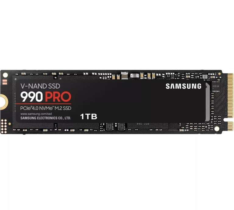 SSD interne M.2 NVMe Gen4 Samsung 990 Pro - 1 To (+ Jusqu'à 22.50€ en RP - Boulanger)