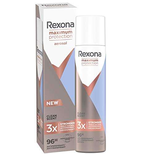 Pack de 6 Spray Compressé Déodorant Anti-Transpirant 100ml, Clean Scent, Rexona