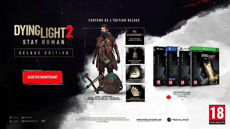 Dying Light 2 Stay Human Edition Deluxe sur PS4 - Via retrait magasin
