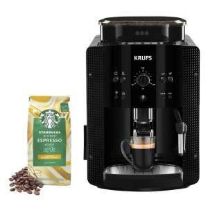 Machine expresso avec broyeur Krups YY4540FD + 1 paquet de café premium 100% Arabica