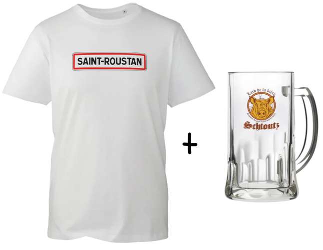 Saint Roustan T-shirt Saint Roustan + Verre à 30,00 € | Offrez un cadeau unique ! at ...