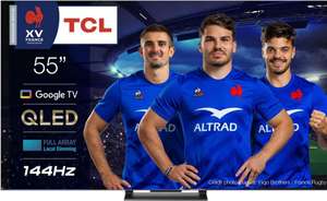 TV 55" TCL 55QLED870 (2023) - QLED, 4K UHD, 144 HZ, HDR, VRR/ ALLM, Dolby Vision IQ, Dolby Atmos, 4×HDMI 2.1, Android TV (via ODR de 100€)