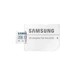Carte mémoire microSDXC Samsung Evo Plus (2021) - 256 Go, U3, A2, V30 + Adaptateur SD