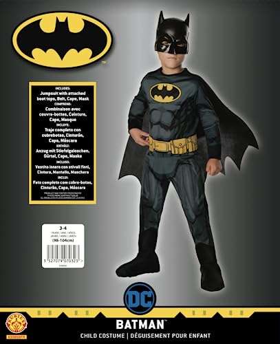 Rubie's-déguisement officiel - Warner - Déguisement Pour Enfant Classique  Batman Comic Book - Taille S- I-610778S