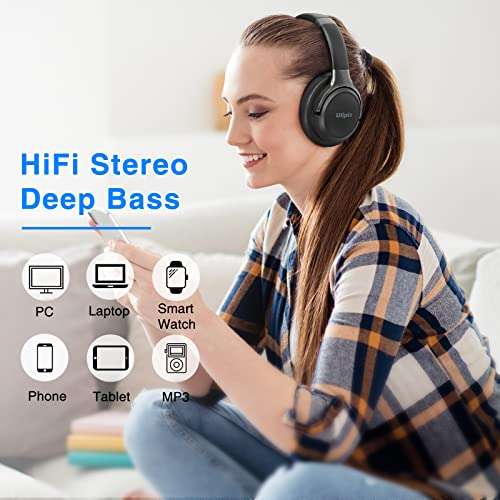 Casque d'écoute sans fil/filaire Bluetooth avec Microphone Mpow H7