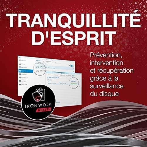 Disque dur interne 3.5" Seagate IronWolf (ST8000VN004) 8 To - 7200 tr/min, 256Mo (Vendeurs tiers)