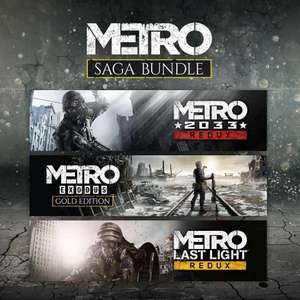 Metro Saga Bundle: Metro Exodus Gold + Metro 2033 Redux + Metro Last Light Redux sur PC (Dématérialisé)