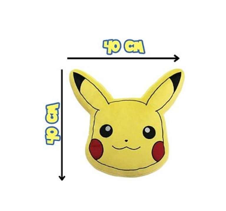 Coussin Tête Pikachu pokémon - 40cm