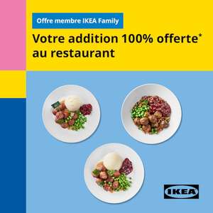 [Ikea Family] Addition du restaurant 100% remboursée en bon d'achat jusqu'au 31 décembre - Nantes (44) / Bordeaux (33)