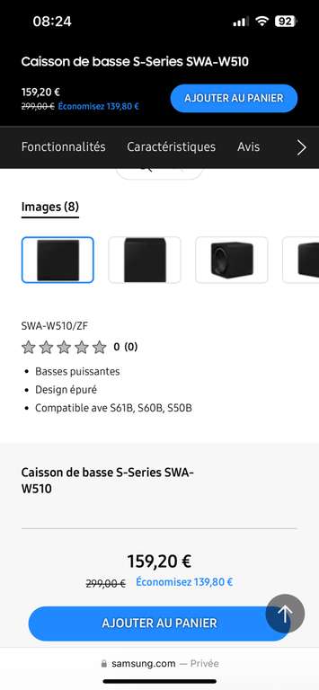 [The Corner] Caisson de basse Samsung S-Series SWA-W510