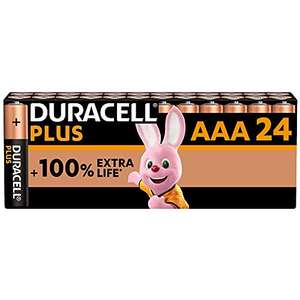 Lot de 24 Piles AAA Duracell Plus - Alcalines 1,5V