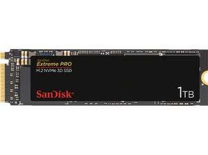 SSD interne M.2 NVMe SanDisk Extreme Pro 3D (SDSSDXPM2-1T00-G25) - 1 To, TLC 3D, DRAM (Frontaliers Allemagne)