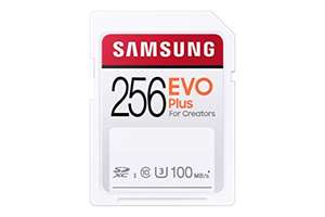 Carte mémoire SDXC Samsung Evo Plus (MB-SC256H/EU) - 256 Go, UHS I, U3, 100 Mo/s