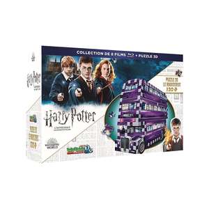 Coffret Blu-Ray Harry Potter intégrale 8 films + puzzle 3D Magicobus