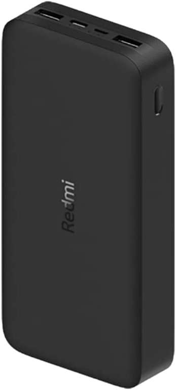 Batterie externe Xiaomi Redmi - 20000 mAh, Fast Charge 18W, 2x USB-A + 1x USB-C + 1x Micro USB (Noir)