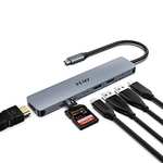 Hub USB-C YLSCI 7 en 1 - Port HDMI, Lecteur SD+TF, 2x USB 3.0, 1x Type-C, 1x Power Delivery (via coupon)