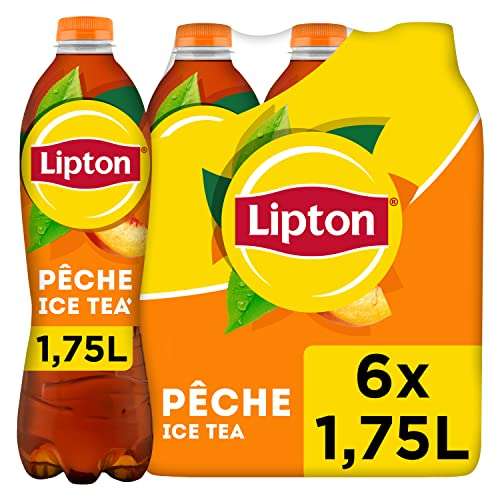 Pack de 6 Bouteilles de Lipton Ice Tea Pêche - 6 x 1,75L