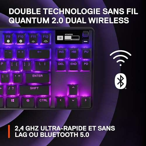 Clavier gaming sans fil à switch magnétique Steelseries Apex Pro TKL wireless (AZERTY)