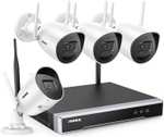 Système de surveillance sans fil ANNKE WS500 - 4 Caméras 2K 5MP + NVR 8CH (Portée WiFi 300m, Antennes MIMO 2T2R, Vision nocturne, Alexa)