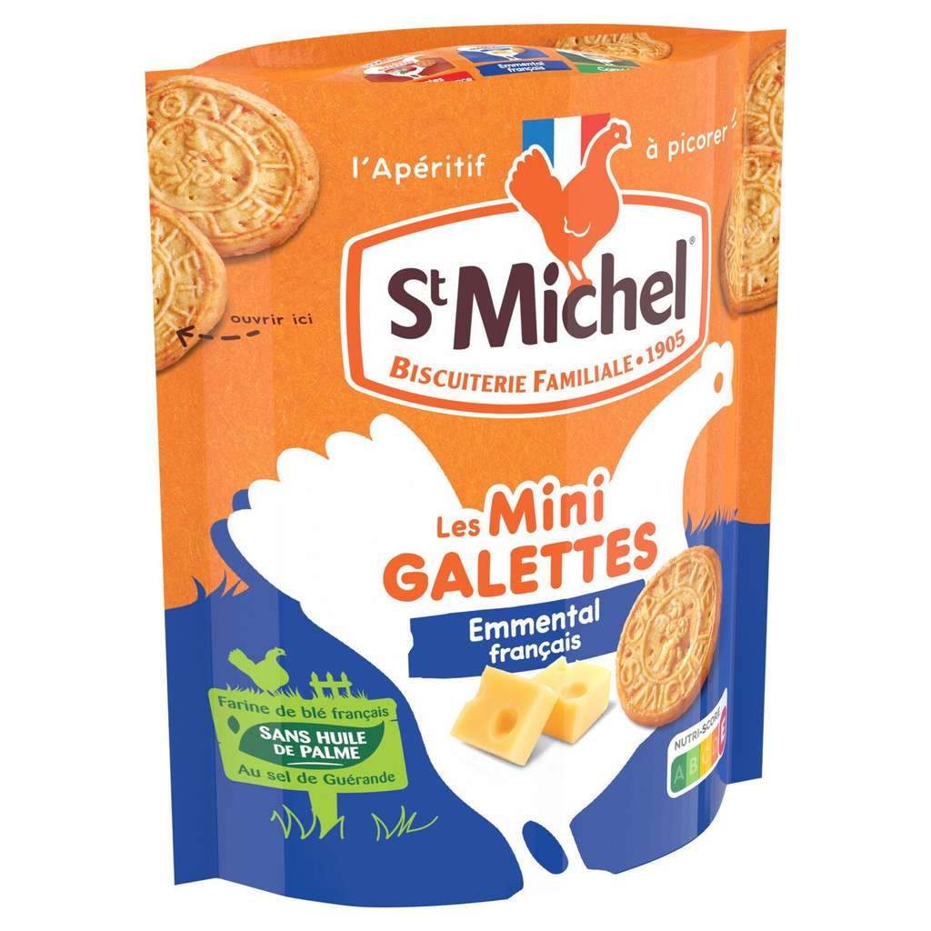 Biscuits mini galettes emmental St Michel - 100g – Dealabs.com