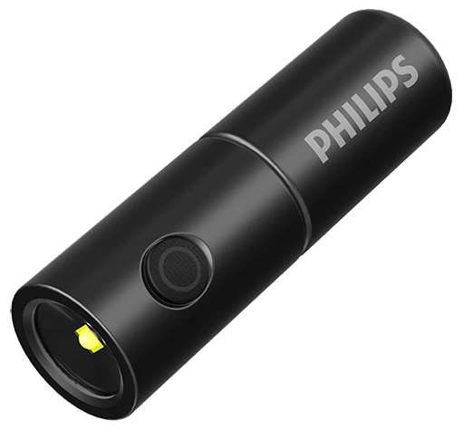 Mini lampe de poche LED Philips SFL1126 - Rechargeable, 300 lm, 7 Modes  d'éclairage (7 cm) –