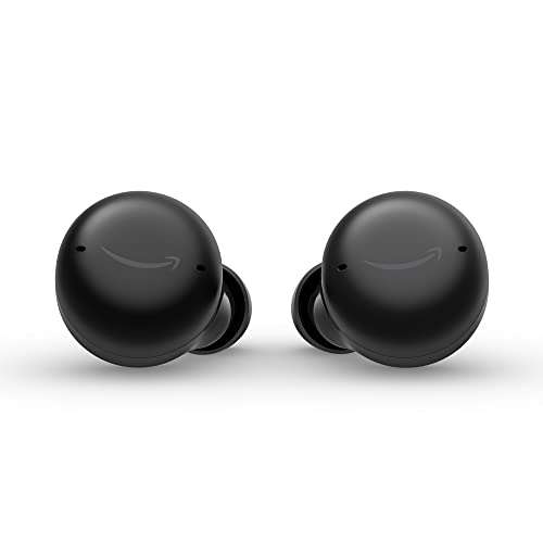 [Prime] Ecouteurs sans fil Echo Buds (2e génération) avec Alexa, anti-bruit, microphone intégré, IPX4 résistance à l'eau| Noir