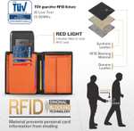 Portefeuille en cuir Teehon - Blocage RFID/NFC (vendeur tiers)